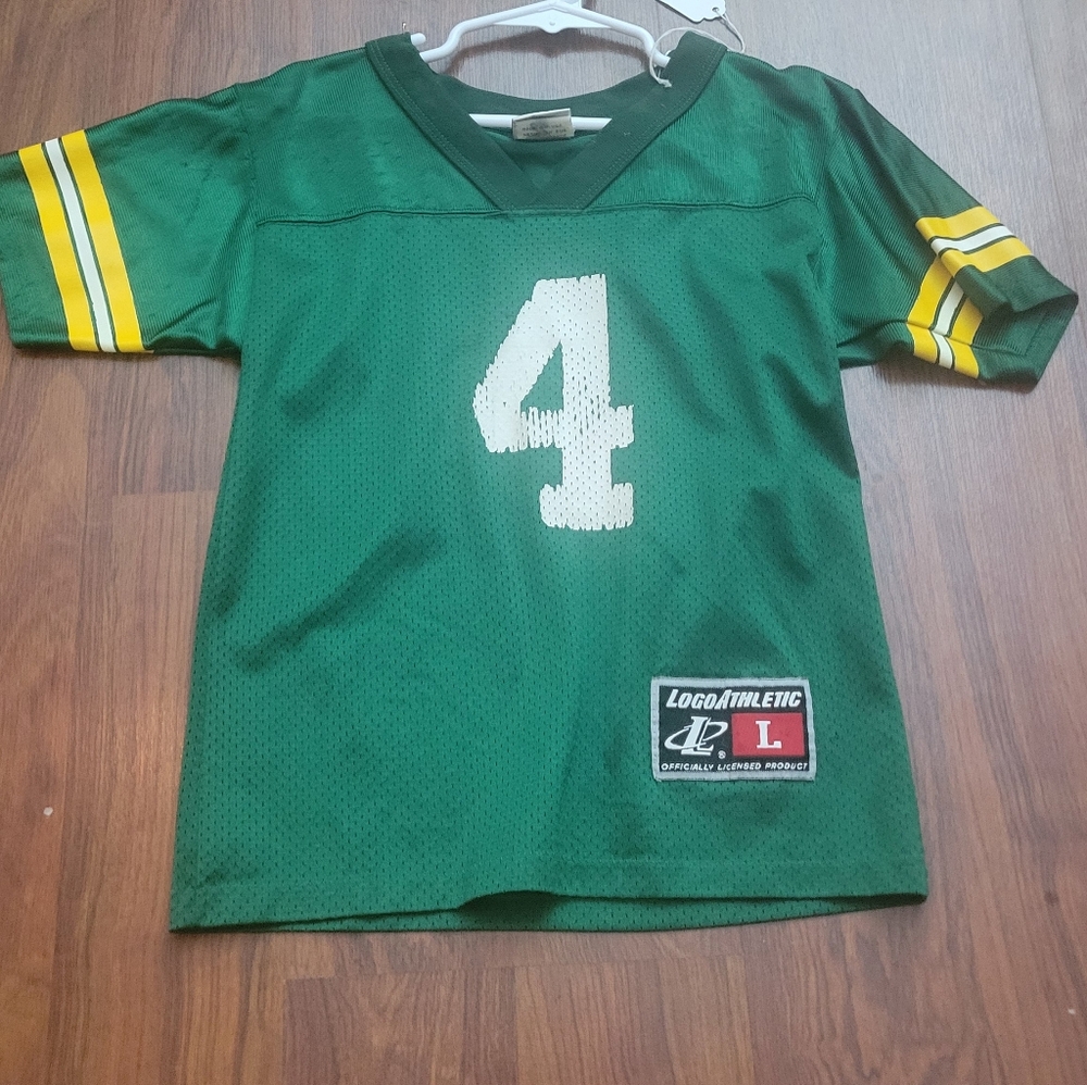 Green Kids Logo Athletic Jersey Green Bay Packers #4